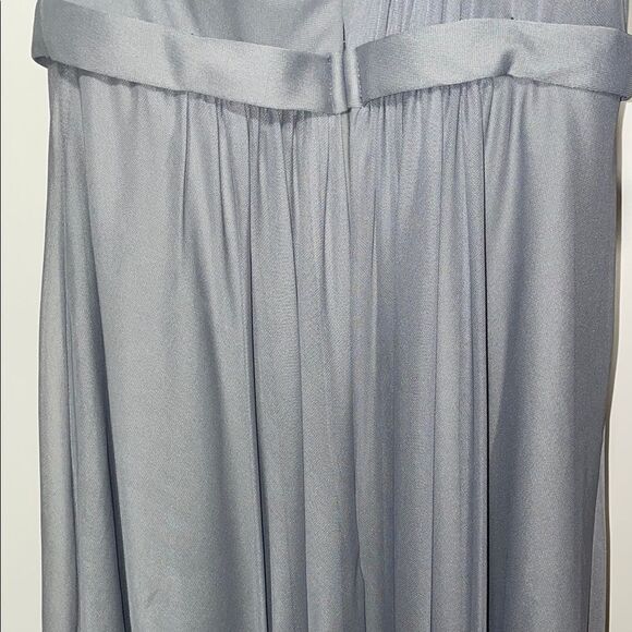 David's Bridal Gray One Shoulder Dress - Picture 8 of 9